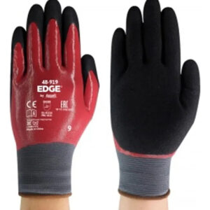 10 Pares Guantes Ansell Edge 48-919 Arenoso  Talla 9
